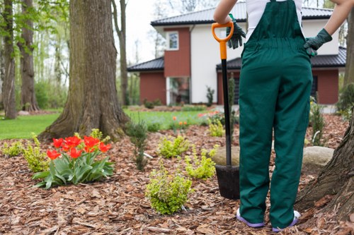 Low-maintenance outdoor decking area for a local home or business
